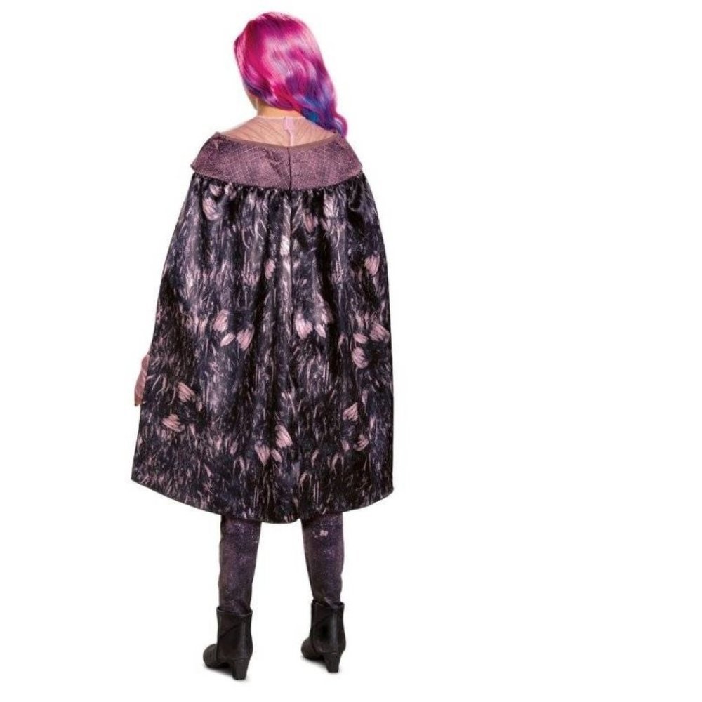 Descendants Audrey Halloween Costume 7/8 Jumpsuit, Cape, Glove 3 Pc Girls Disney - Picture 3 of 5